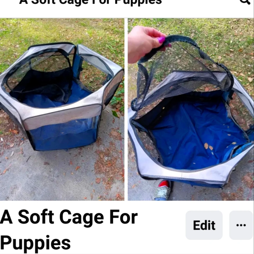 A soft washable puppy or a small animal pen